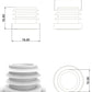 Embout à ailette de protection pour tube D16mm BLANC