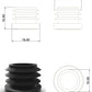 Embout à ailette de protection pour tube D16mm NOIR
