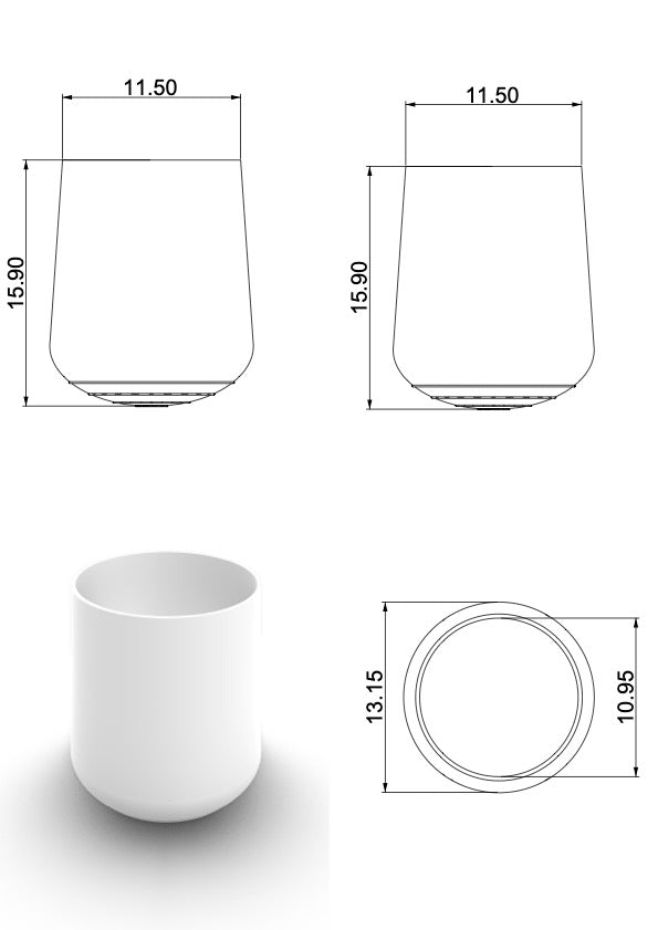 Embout enveloppant de protection pour tube D12mm BLANC