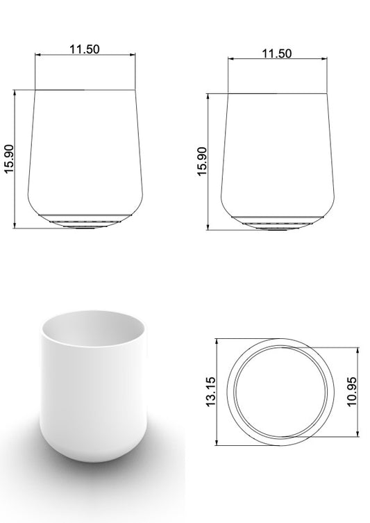 Embout enveloppant de protection pour tube D12mm BLANC