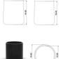 Embout enveloppant de protection pour tube D12mm NOIR