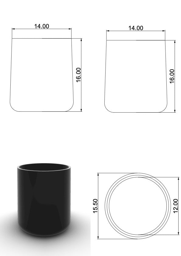Embout enveloppant de protection pour tube D12mm NOIR