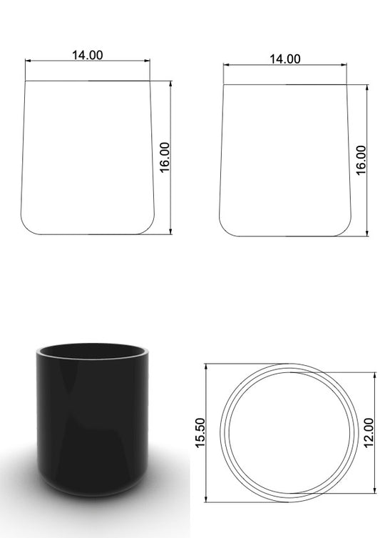 Embout enveloppant de protection pour tube D12mm NOIR