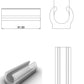 Patin de protection à clipser pour tube D12mm - TRANSPARENT